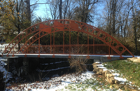A completely accessible pedestrian bridge was recently installed in Minturn Park with Community Development Block Grant funding.